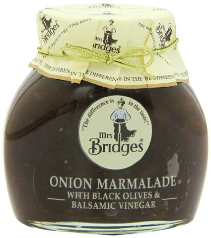 MRS BRIDGES Onion Marmalade w/Black Olives & Balsamic Vinegar 10oz jars (not in pricelist)