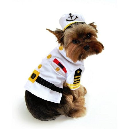 Sea Captain Dog Costume, Small