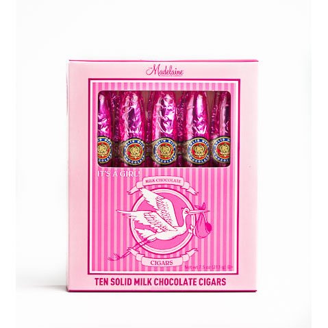 Madelaine Milk Chocolate 10 Pack Cigar Box - Girl