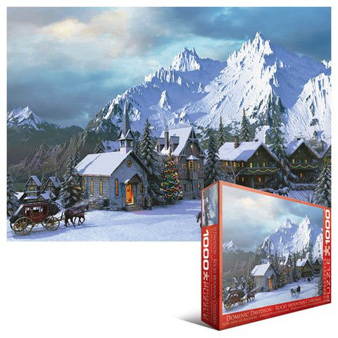 Rocky Mountain Christmas 1000 pc 10x14 inches Box, Puzzle