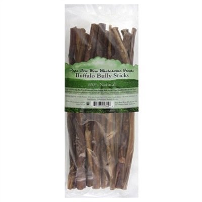 Papa Bow Wow - Buffalo Bully Sticks - 12" Sticks 1lb Bag - 100% Natural