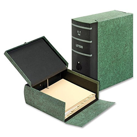 Globe-Weis Box Files, Letter Size, Double Thick, Green