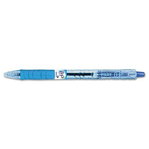 B2P Retractable Ball Point Pen, Fine Tip, Blue