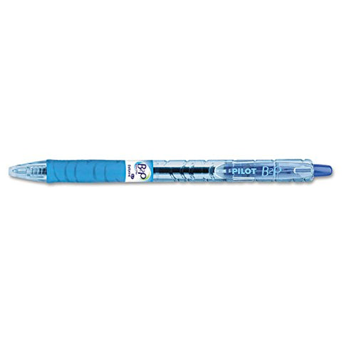 B2P Retractable Ball Point Pen, Fine Tip, Blue