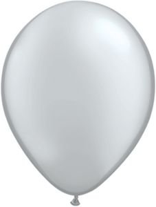 Qualatex 11" Metallic Silver Latex