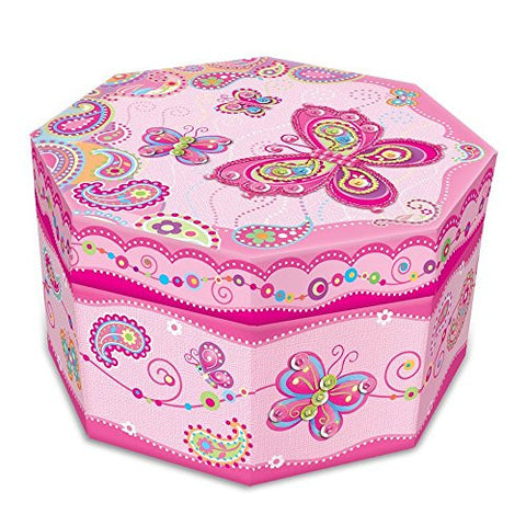 FANCY BUTTERFLY OCTAGON JEWELRY BOX
