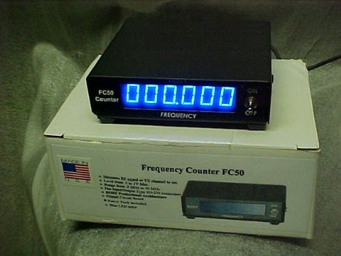 6 DIGIT INLINE FREQUENCY COUNTER W/AC ADAPTER