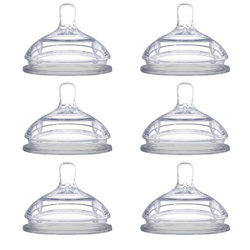 Natural Teat Silicone Nipples (Fast Flow), 3 Hole (6+ mo)