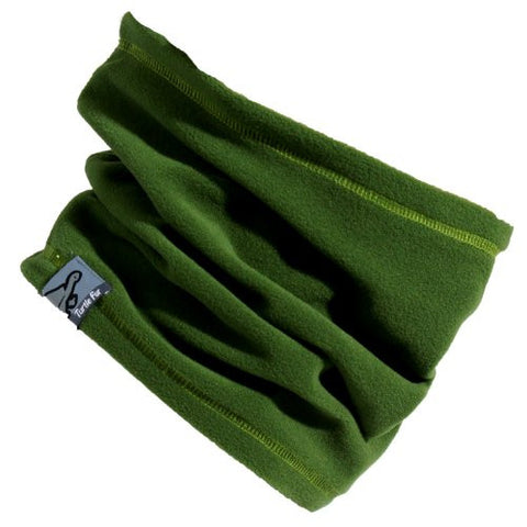 Lightweight Single-Layer Micro Fur Fleece Neck Warmer, Fern