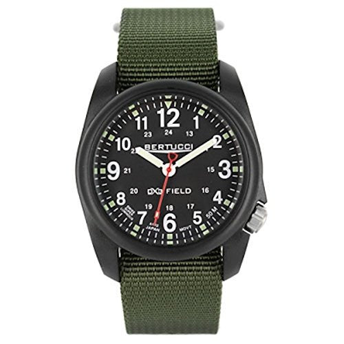 DX3 Field 40mm 7/8" 1.5oz Black Dial Black Case Forest Band