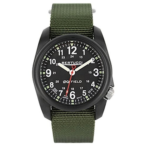 DX3 Field 40mm 7/8" 1.5oz Black Dial Black Case Forest Band