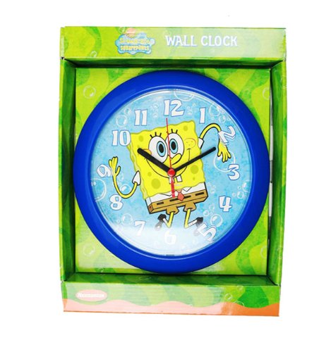 Nickelodeon Sponge Bob Wall Clock, Size 8.5