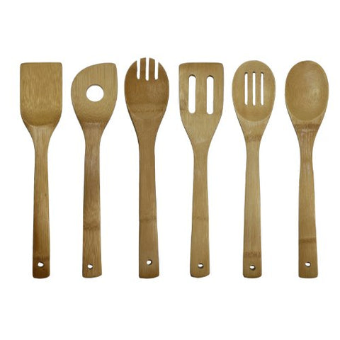 Bamboo Cooking Utensil Set 6 Pieces