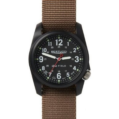 DX3 Field 40mm 7/8" 1.5oz Black Dial Black Case Coyote Band