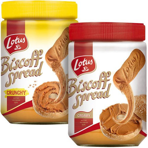 Biscoff Spread 14.0 OZ AND Biscoff Crunchy Spread 13.0 OZ ORDER ONE OF EACH ITEM NUMBER TO MATCH AMAZON LISTING