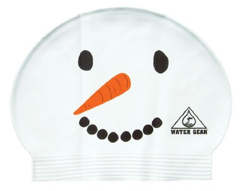 Water Gear Snowman Latex Swim Cap