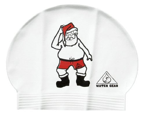 Water Gear Santa Latex Swim Cap