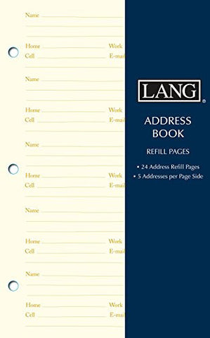 Address Books, Refill Pages