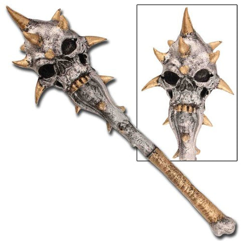 Medieval Spiked Skull Foam Mace LARP