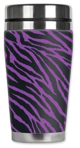 Travel Mug - Purple Zebra