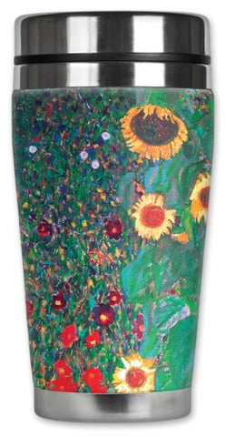 Travel Mug - Klimt: Sunflowers