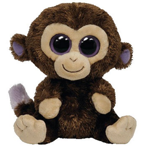 Coconut the Monkey Regular Beanie Boo Plush, 6-Inch
