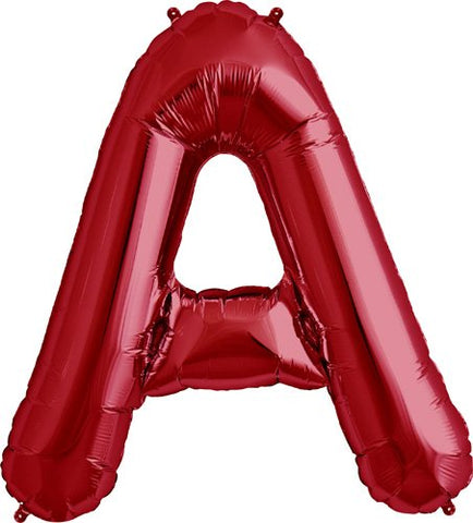 Letter A, Packaged, 34", Red, Helium