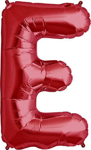Letter E, Packaged, 34", Red, Helium