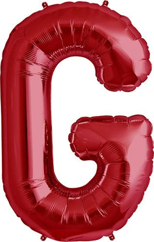 Letter G, Packaged, 34", Red, Helium
