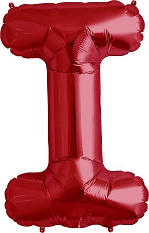 Letter I, Packaged, 34", Red, Helium