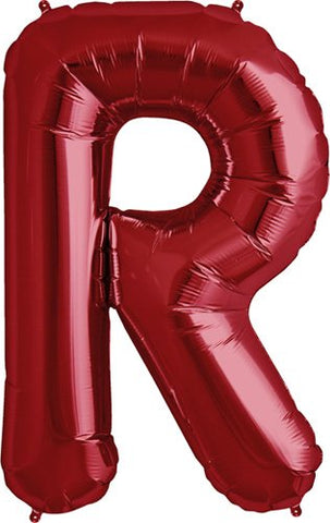 Letter R, Packaged, 34", Red, Helium