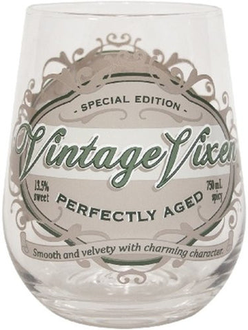 Vintage Vixen Milestone Wine Glass Birthday