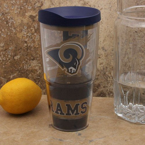 NFL St. Louis Rams Wrap with Lid 24oz Tumbler.