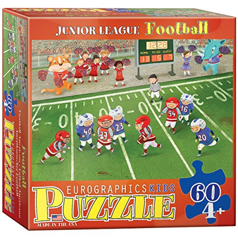 Junior League - Football 60 pc 8x8 inches Box, Puzzle