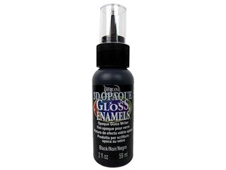 Americana 3D Gloss Enamel Opaque Writers - Black, 2 oz