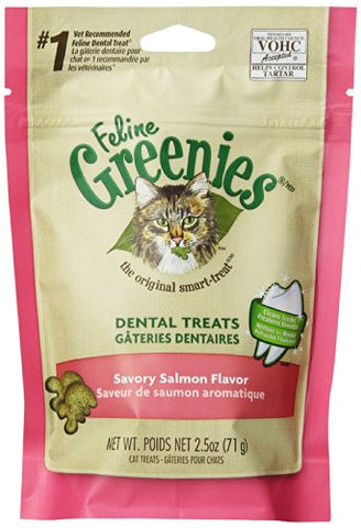 GREENIES 6-Pack Felines Greenies, Salmon, 15-Ounce