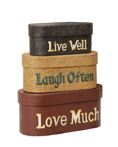 Nesting Boxes Live Laugh Love Small, Set Of 3
