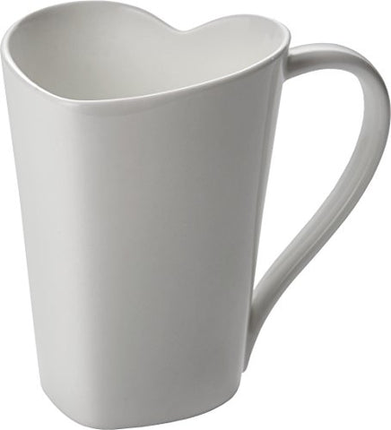 Mug in bone china, 4¼″ x 4″ - h 4¾ in. 10 ½ oz
