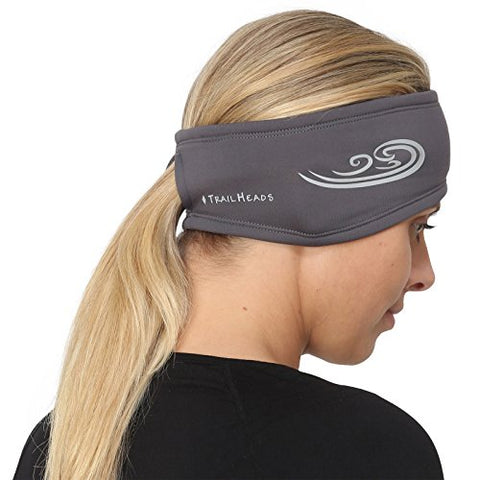 Women's Power Ponytail Headband - Cold Smoke Grey/Reflective Silver