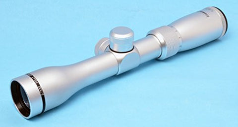 Long eye relief pistol scope 2-7X32, Quick Focus Eyepiece, Silver Chrome Finish, Rings