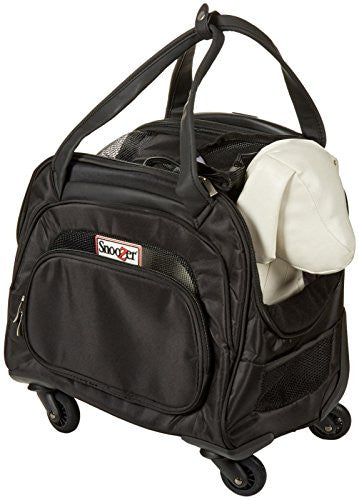 Cooper 4-Wheeled Pet Bag- Black