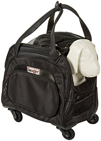 Cooper 4-Wheeled Pet Bag- Black
