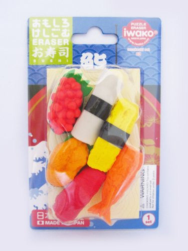 Gifts Gift Rubber Erasers Sushi Set Japanese