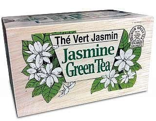 Jasmin Green Tea in Wood Box - 25 Tea Bags