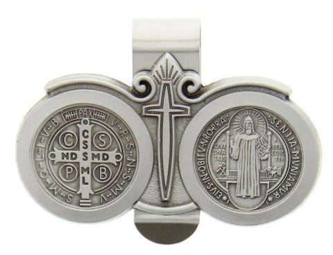 St. Benedict Visor Clip/Carded