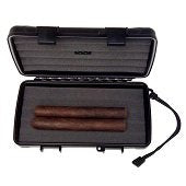 Xikar 5-Count Travel Humidor, 4½”w x 8½”d x 2”h (5 Cigar Capacity)