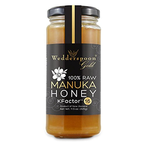 100% Raw Manuka Honey KFactor 16, 325g/11.5oz, Glass Jar