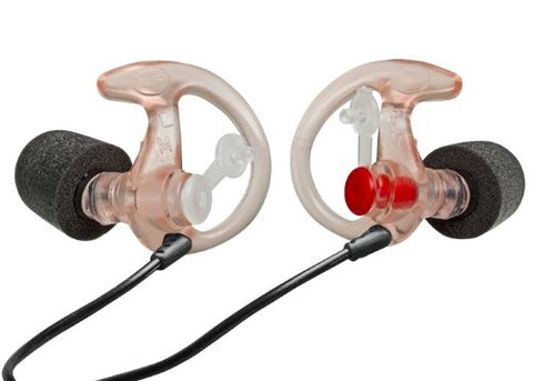 EP7 Sonic Defenders Ultra Filtered Foam-Tipped Earplugs 1 Pair Small Clear