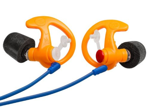 EP7 Sonic Defenders Ultra Filtered Foam-Tipped Earplugs 1 Pair Small Orange