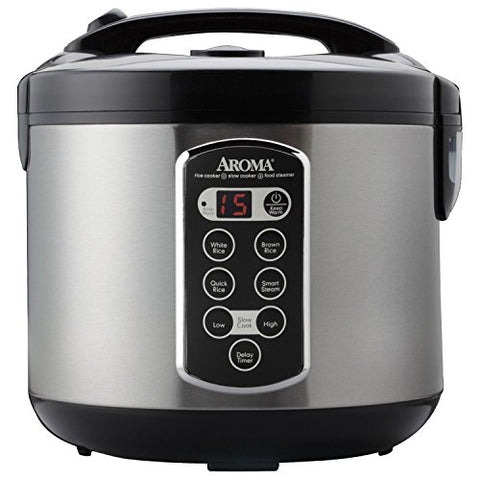Aroma Housewares ARC-2000ASB Professional 10-Cup(un-cooked)/20-Cup (Cooked) Digital Rice Cooker